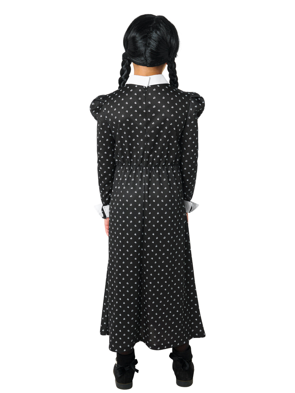 Back view of the Wednesday Deluxe Costume (Netflix Series), Child