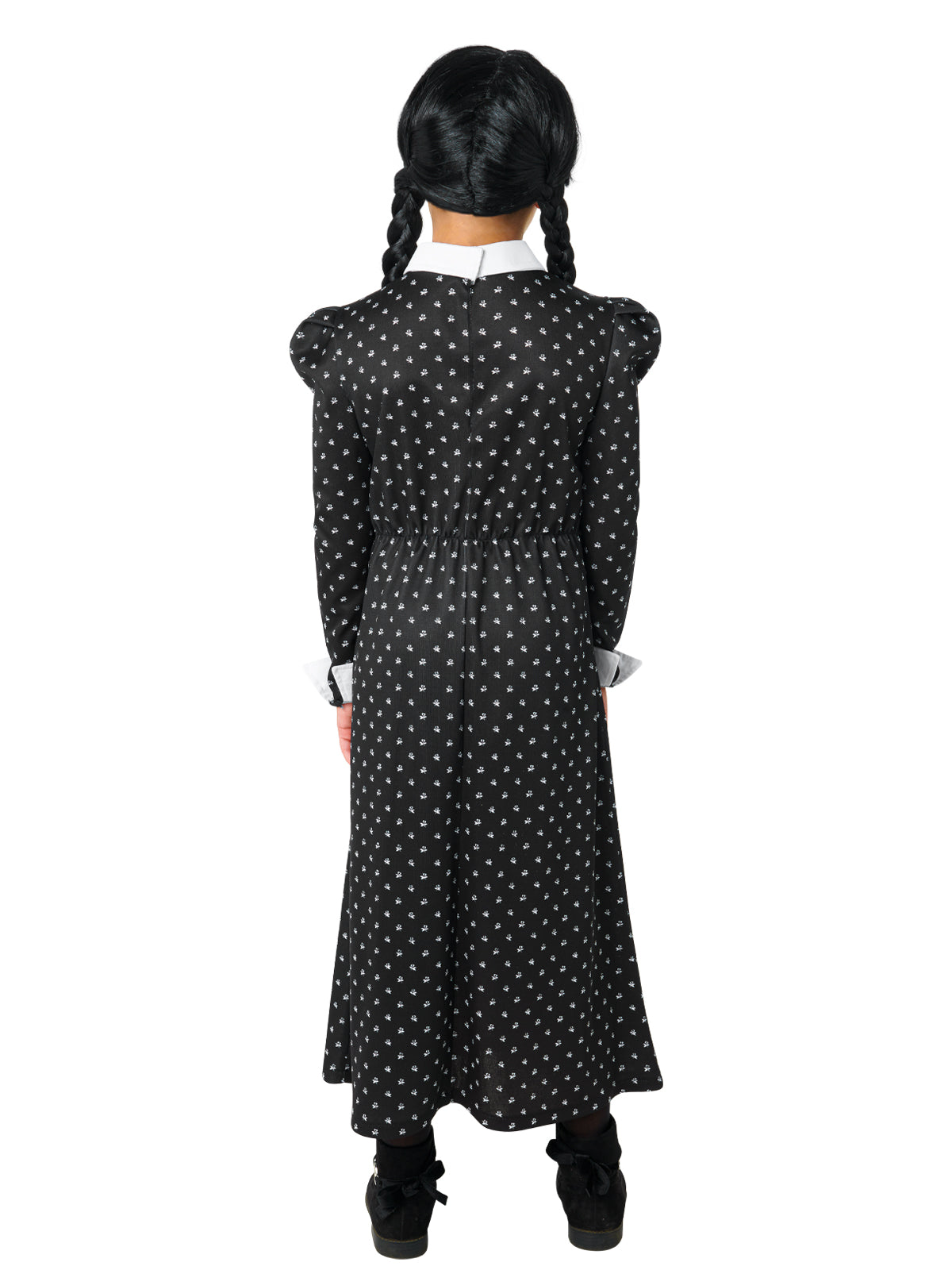 Back view of the Wednesday Deluxe Costume (Netflix Series), Child