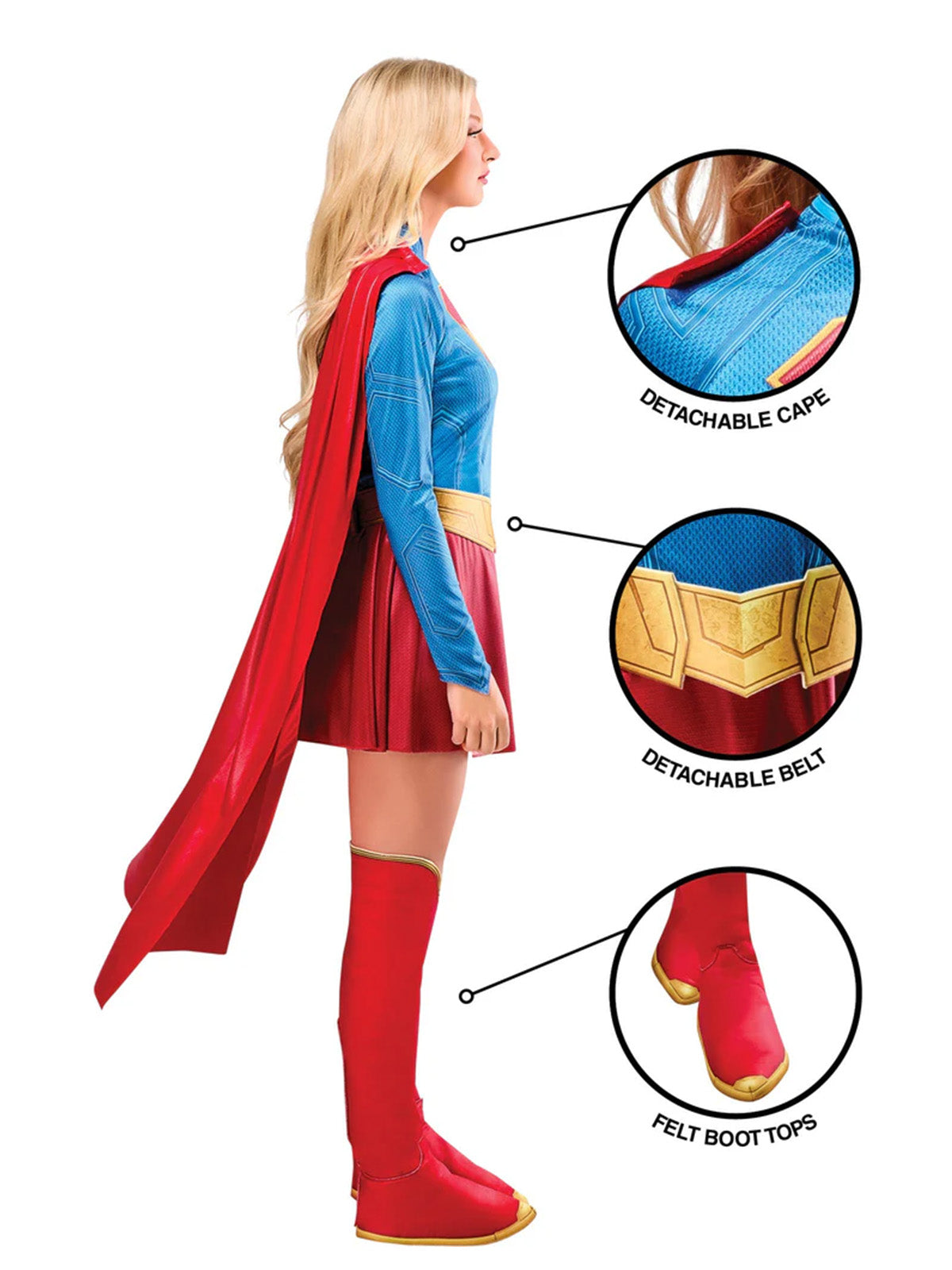 Supergirl Deluxe Costume (2026 Movie), Adult