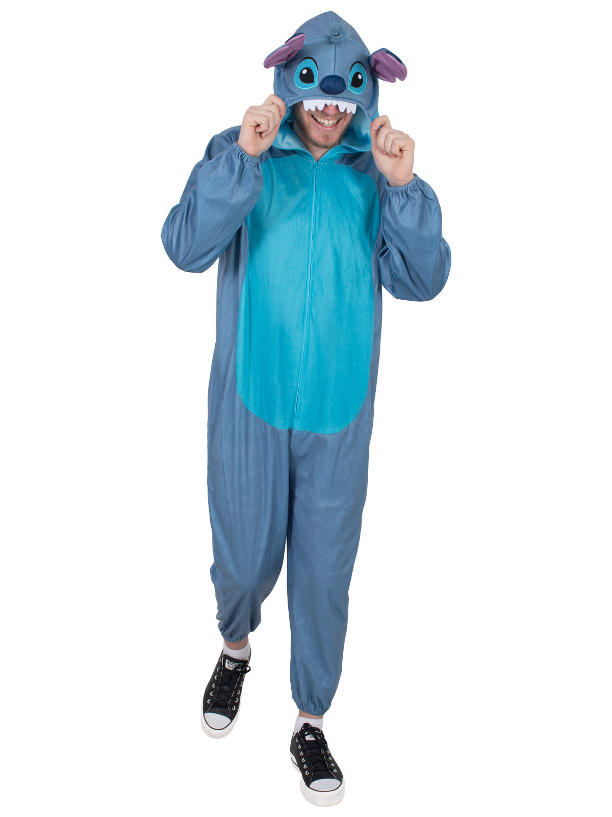 Stitch (Lilo & Stitch) Hooded Onesie Costume, Adult