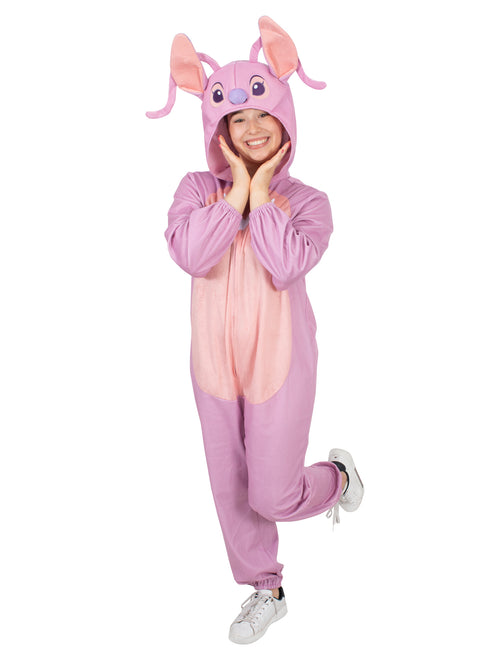 Angel (Lilo & Stitch) Hooded Onesie Costume, Adult