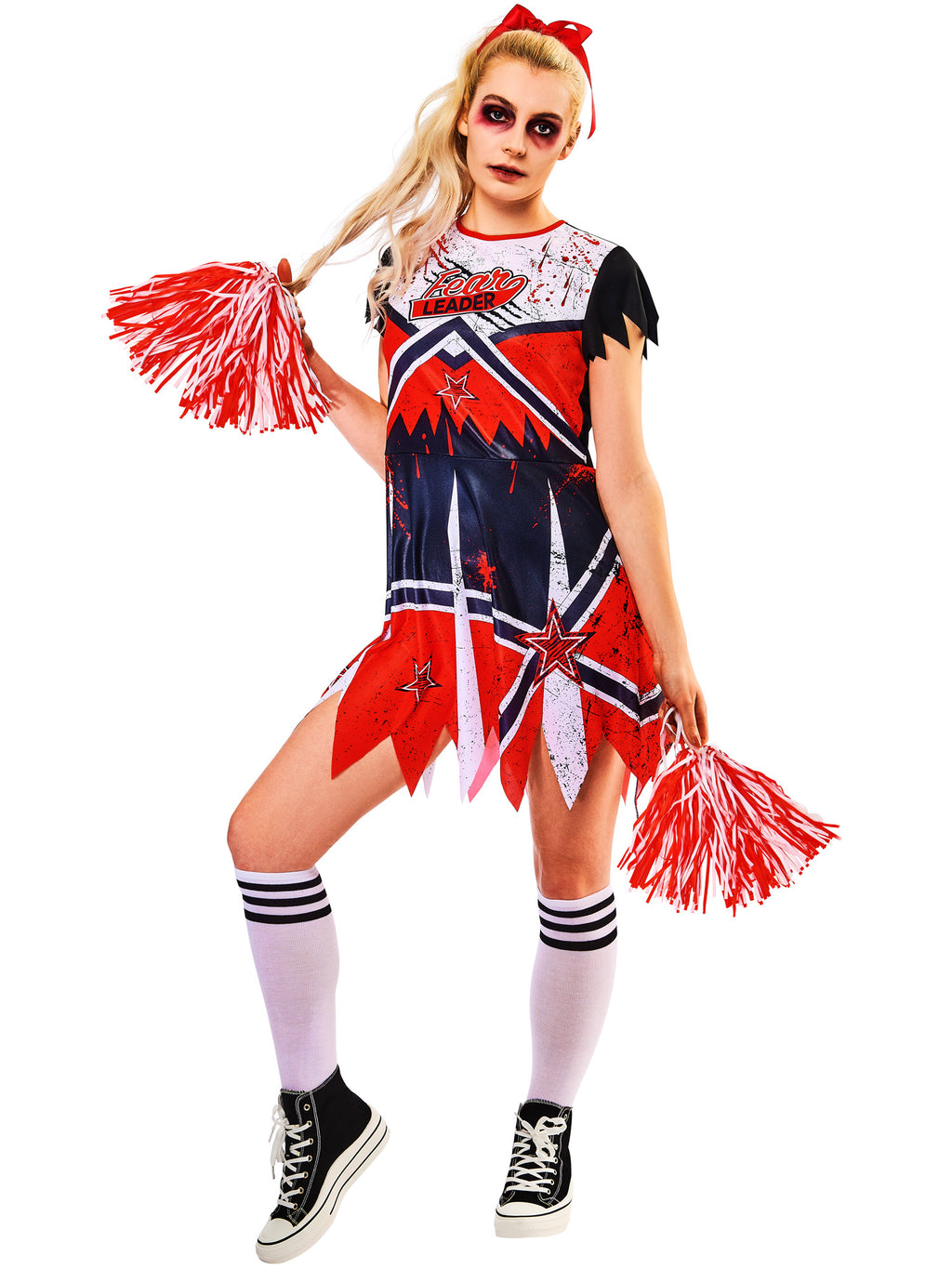 Zombie Cheerleader Costume, Adult
