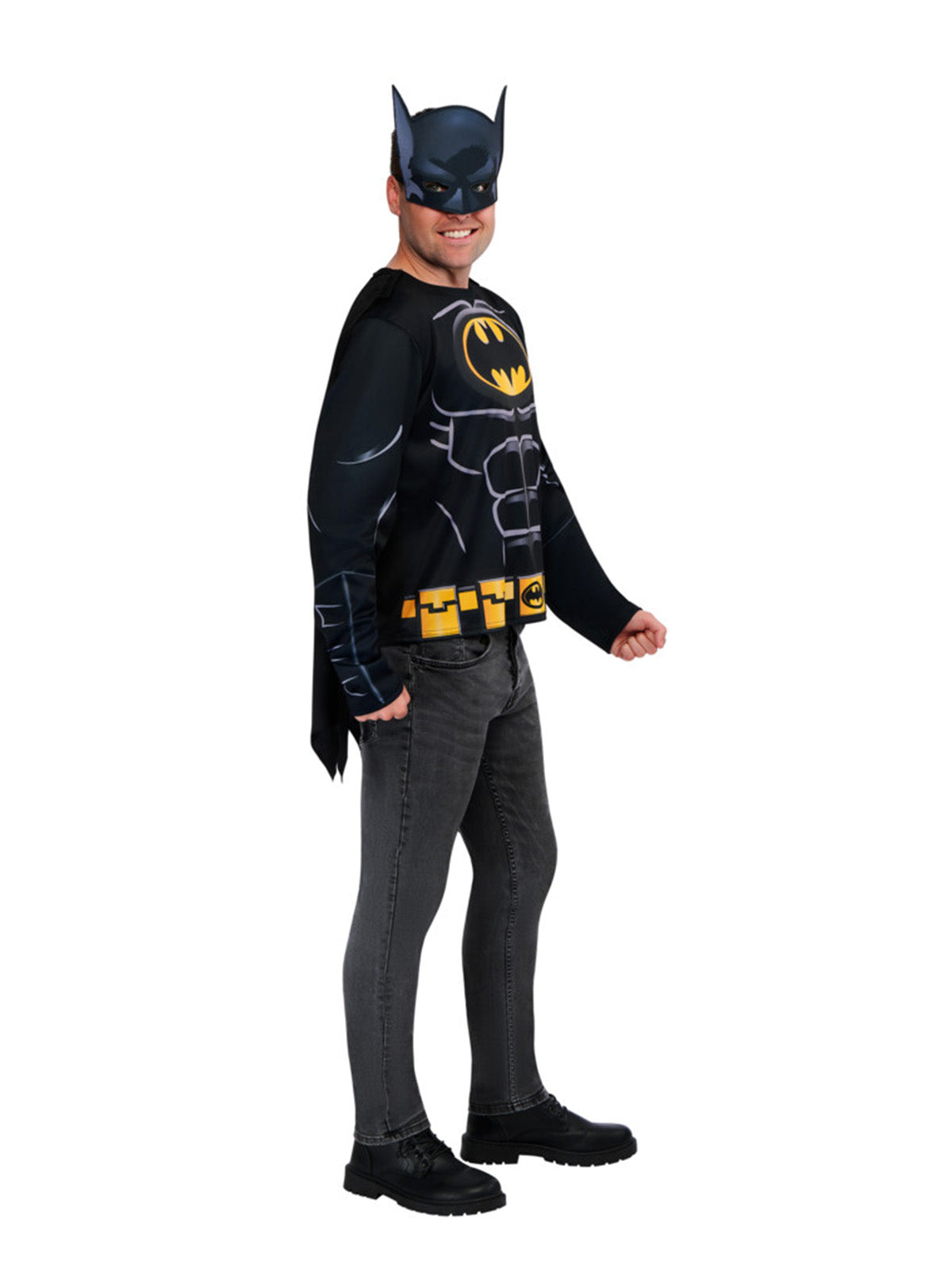 Batman Costume Top, Cape & Mask Adult