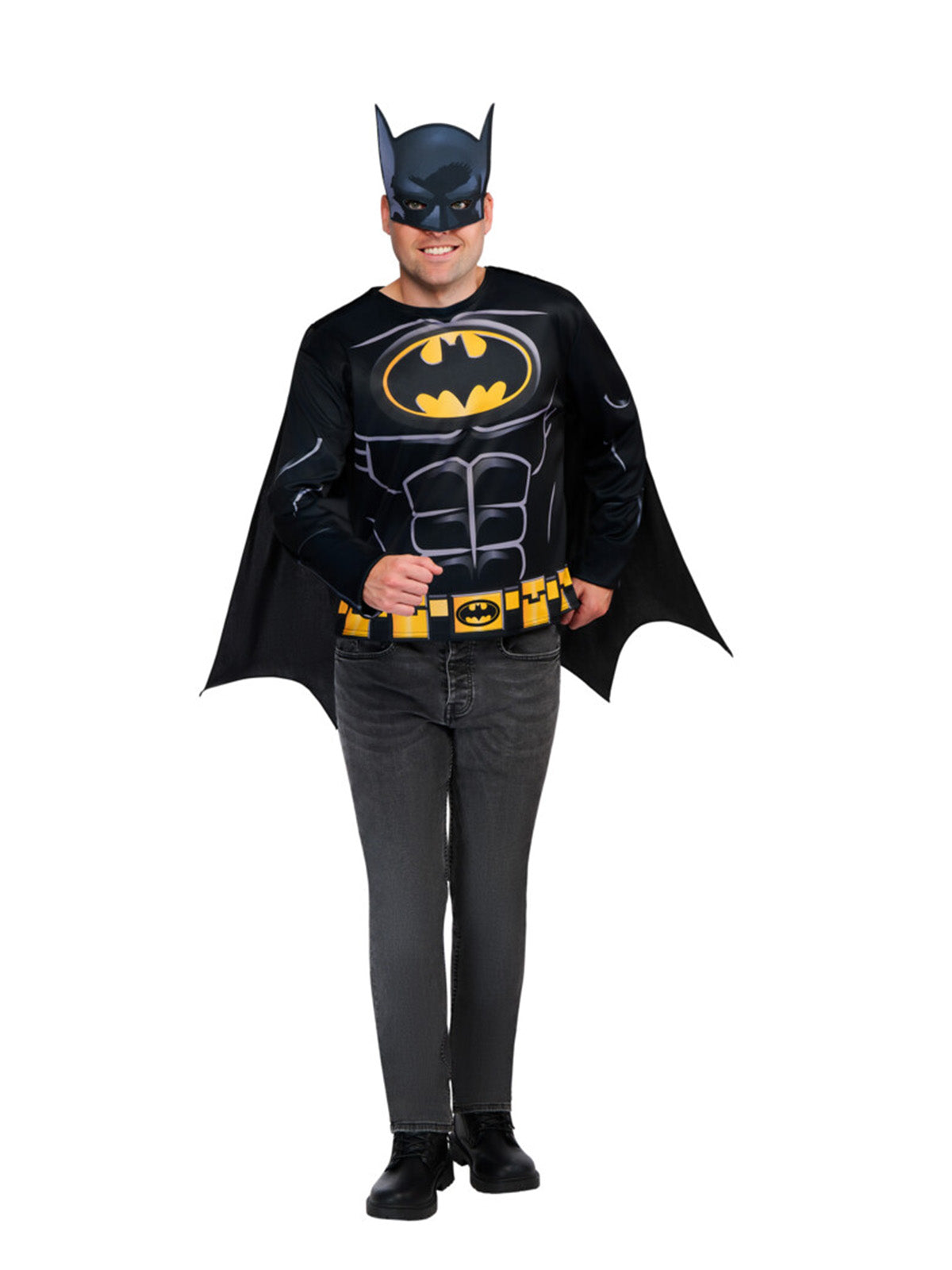 Batman Costume Top, Cape & Mask Adult