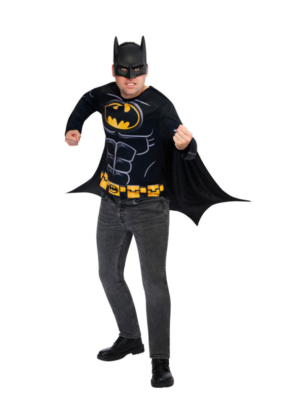 Batman Costume Top, Cape & Mask Adult
