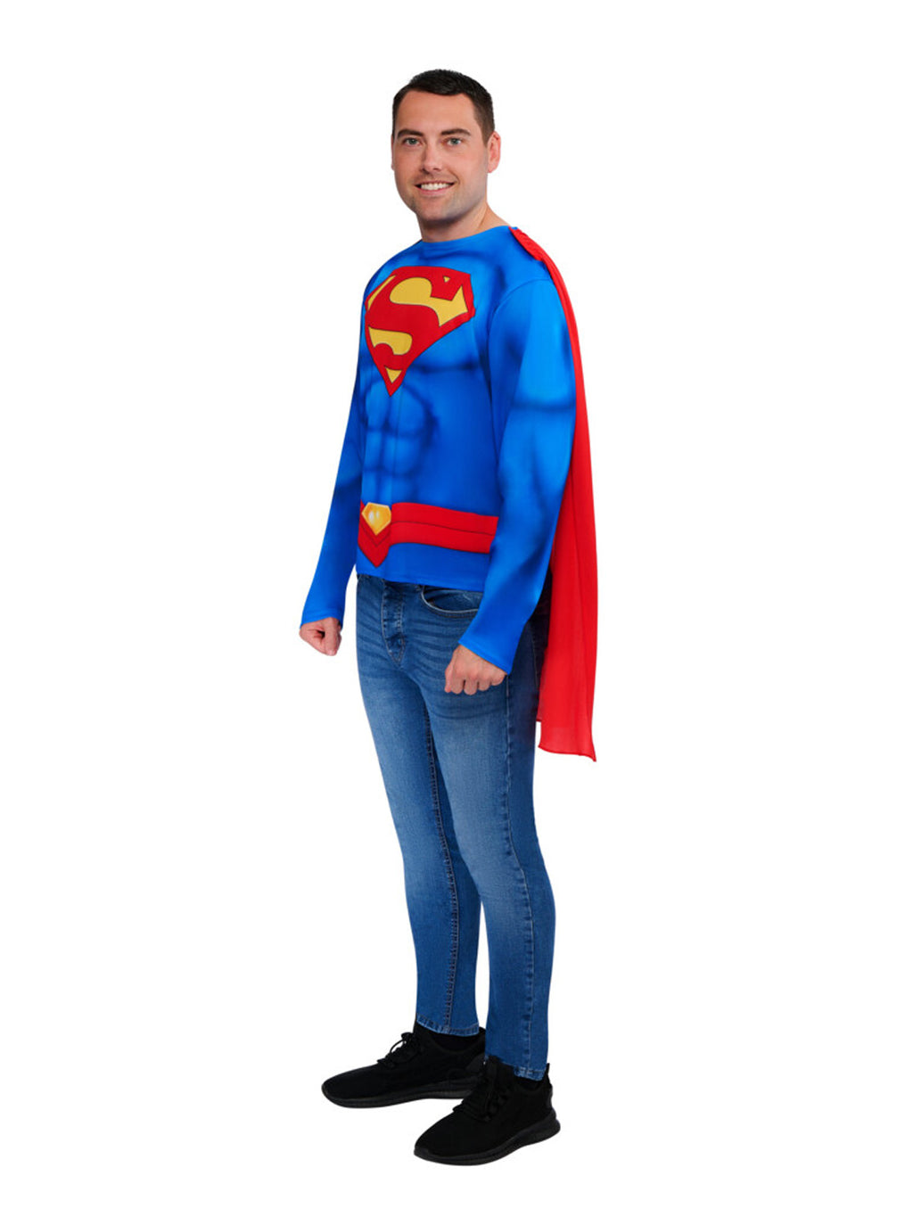 Superman Costume Top & Cape, Adult