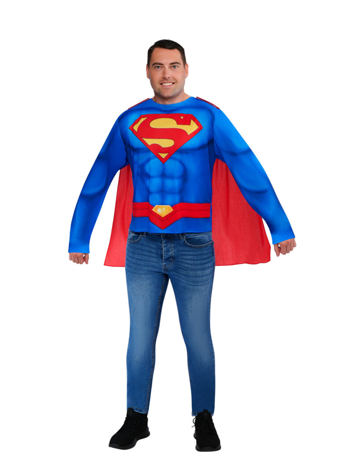 Superman Costume Top & Cape, Adult