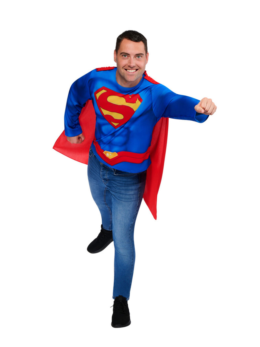 Superman Costume Top & Cape, Adult