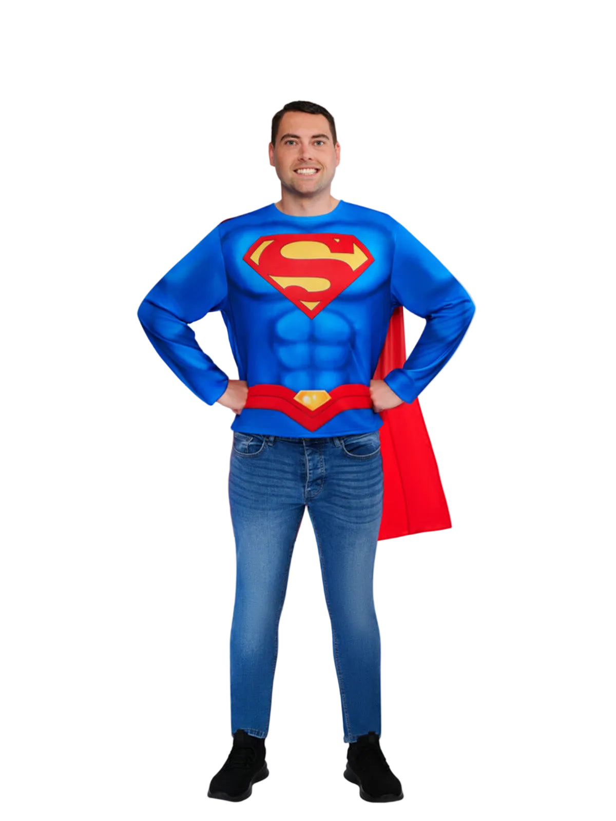 Superman Costume Top & Cape, Adult