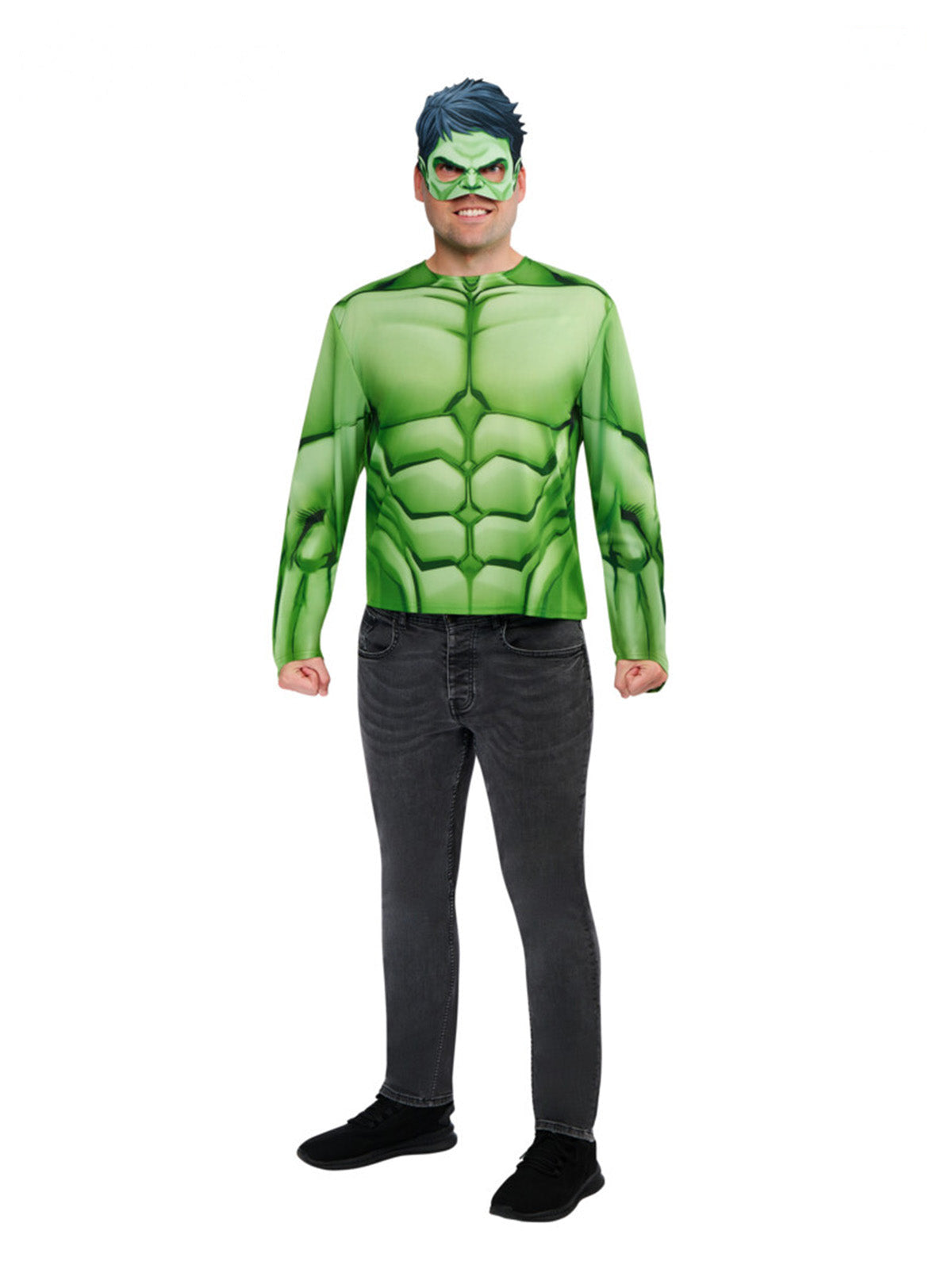 Hulk Costume Top & Mask, Adult