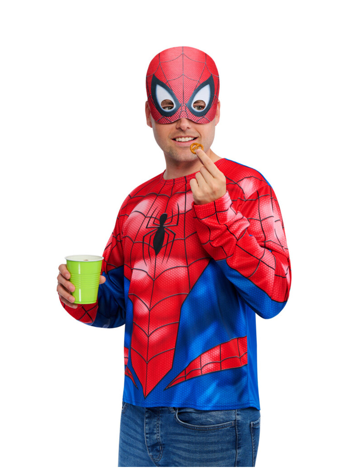 Spider-Man Costume Top & Mask, Adult