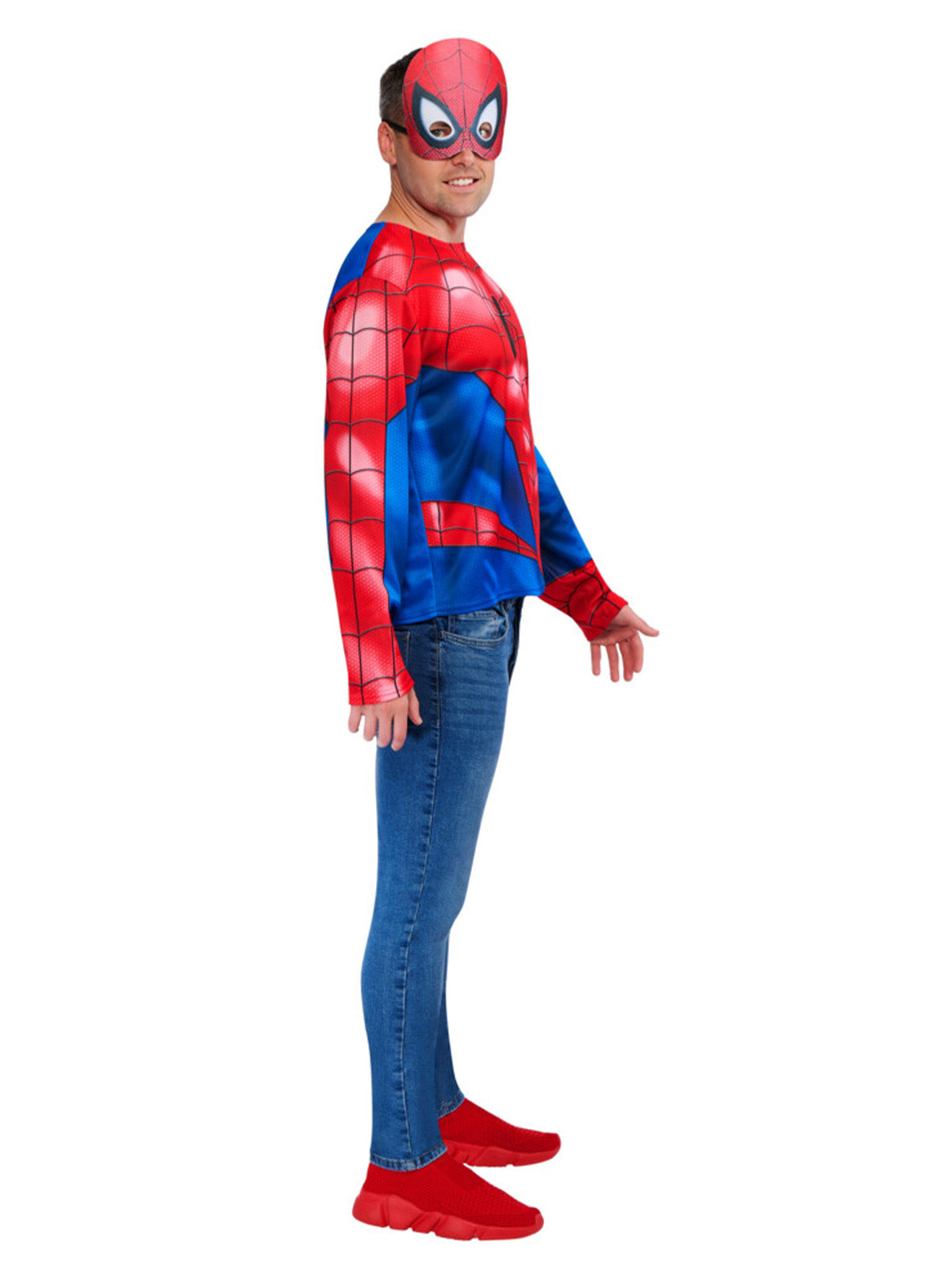 Spider-Man Costume Top & Mask, Adult