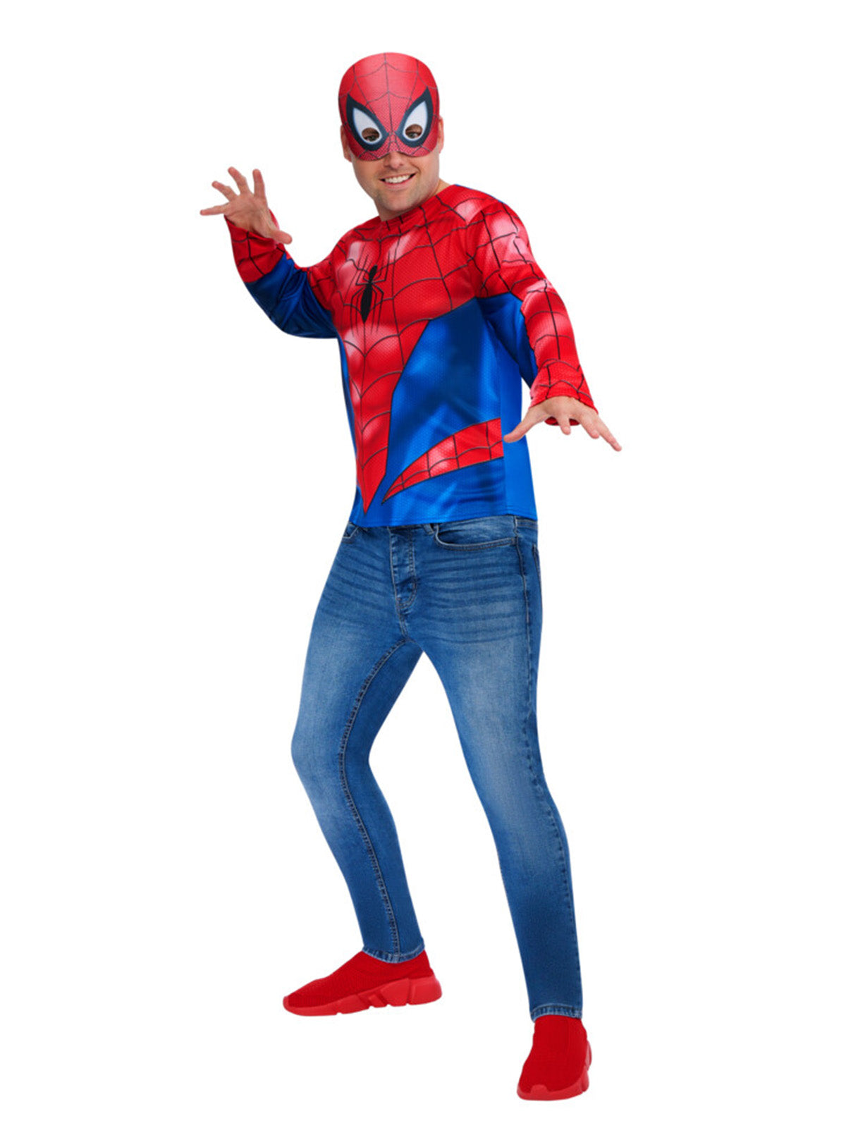Spider-Man Costume Top & Mask, Adult