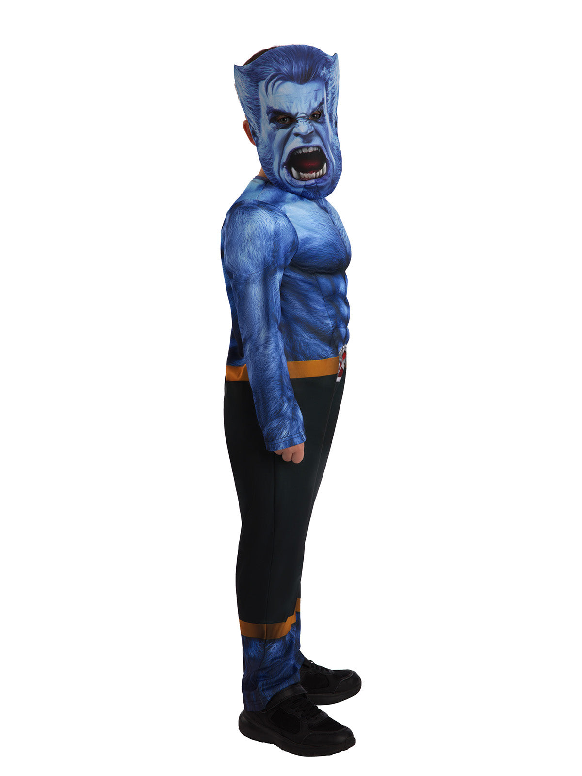 Side view of the Beast Deluxe Costume, Child