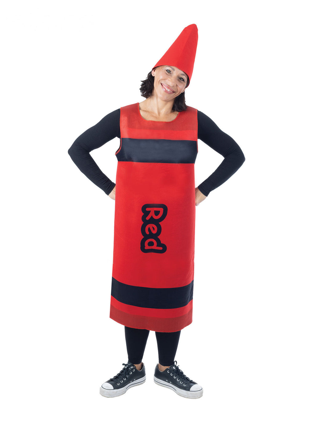 Red Crayon Tabard Costume, Adult