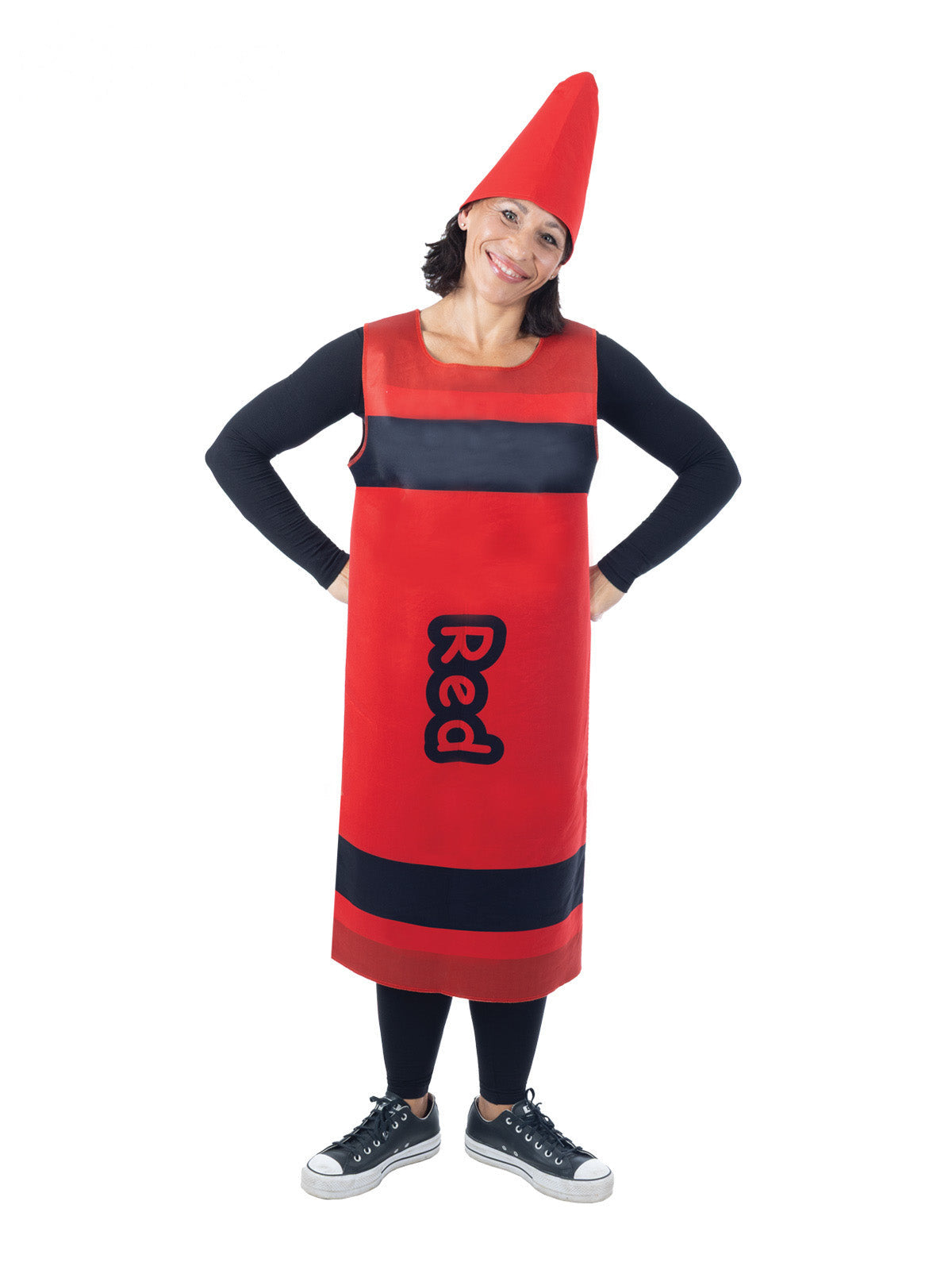 Red Crayon Tabard Costume, Adult