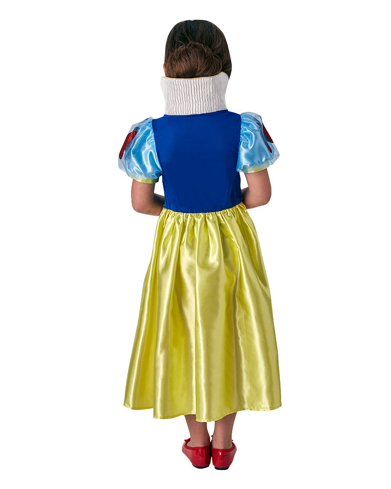 Back view of the Snow White Rainbow Deluxe Costume, Child
