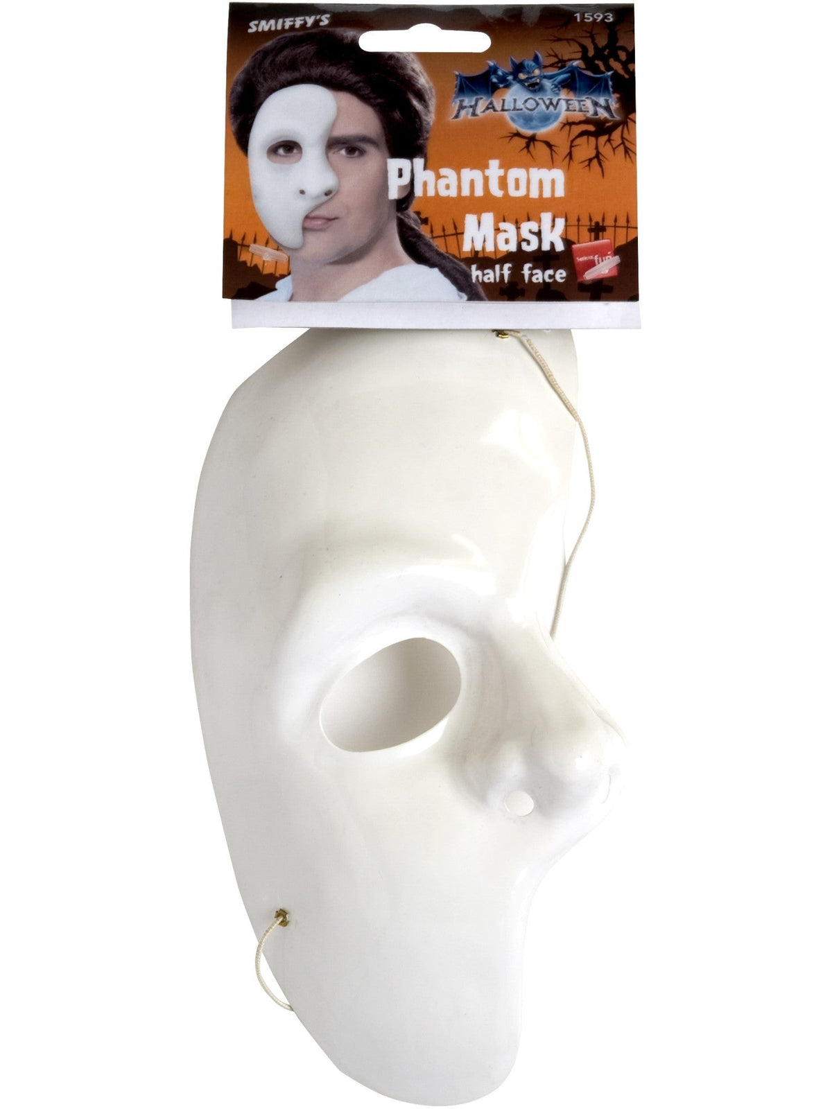 White phantom mask in its retail packaging