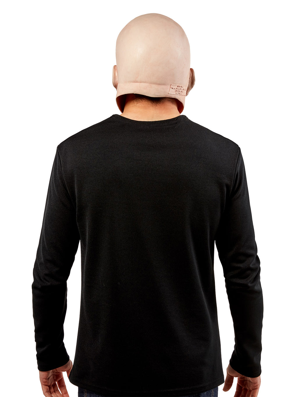 Back view of the bald Uncle Fester overhead mask