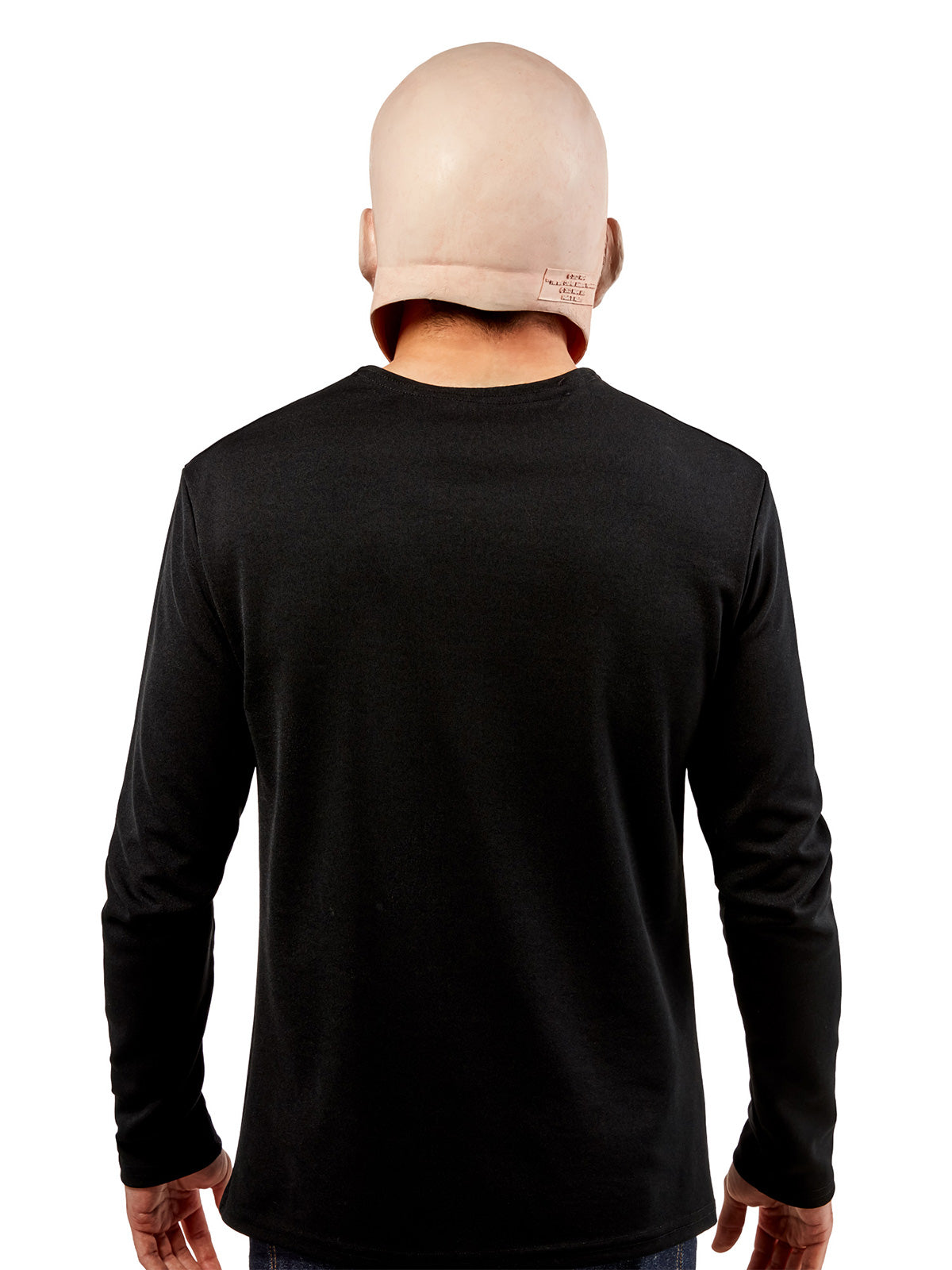 Back view of the bald Uncle Fester overhead mask