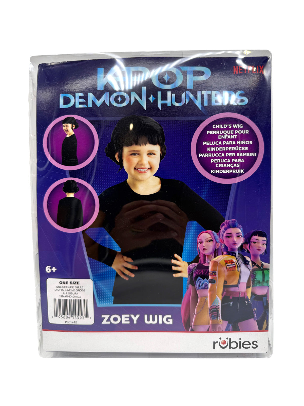 Zoey wig in its K-Pop Demon Hunters retail box
