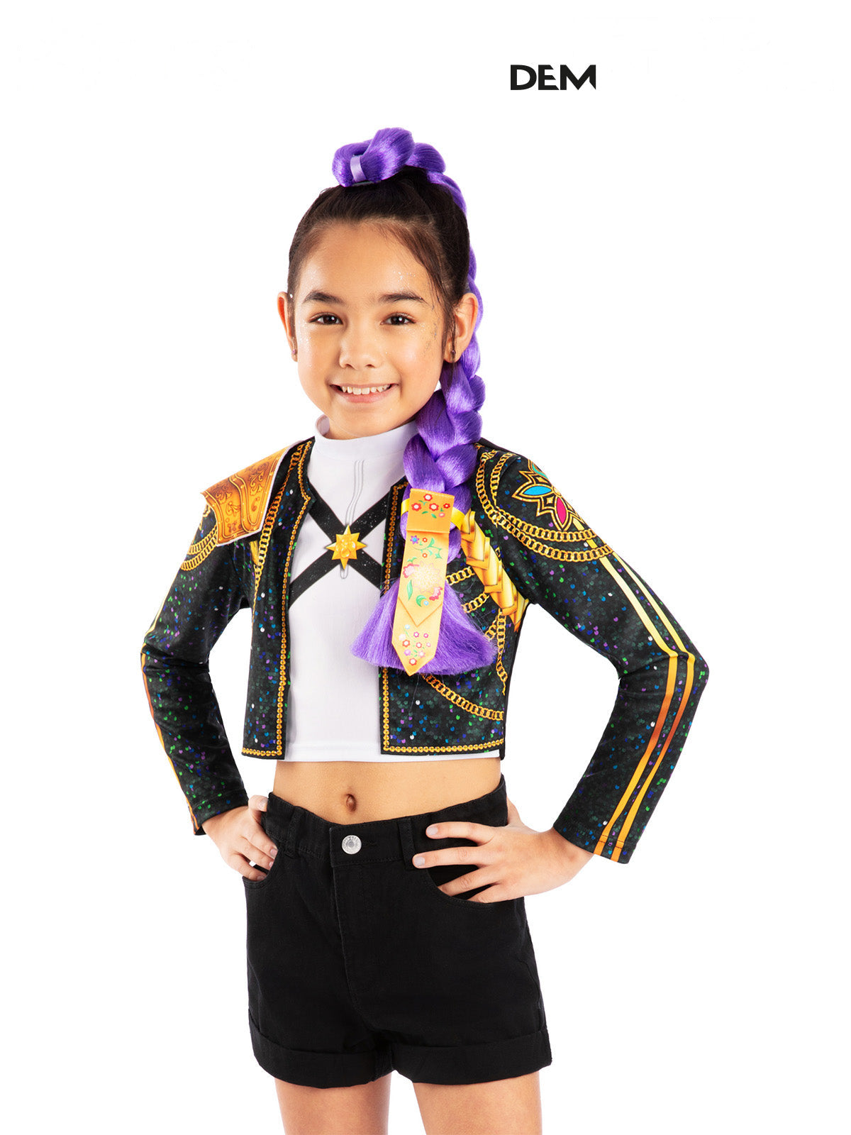 K-Pop Demon Hunters Rumi Deluxe Clip On Hair Braid (65cm) - Child