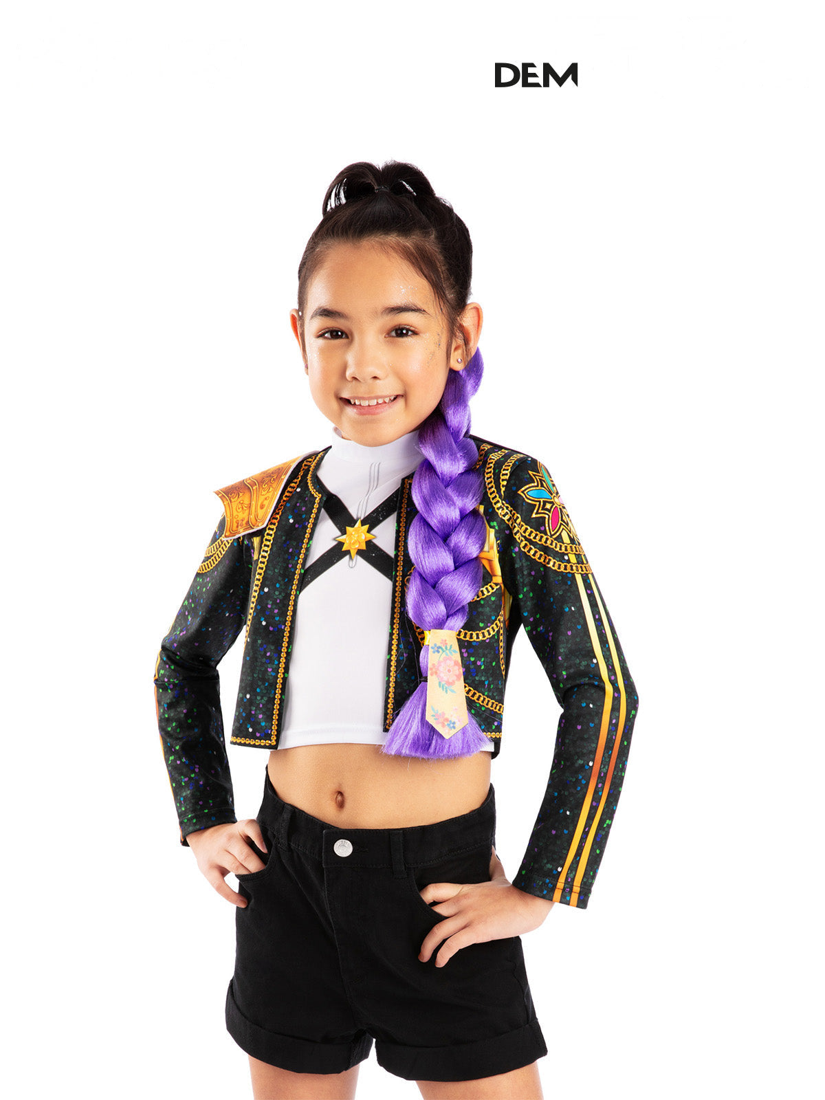 K-Pop Demon Hunters Rumi Clip On Hair Braid (40cm), Child
