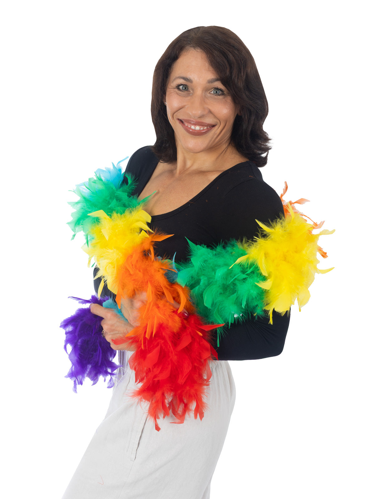 Rainbow Feather Boa