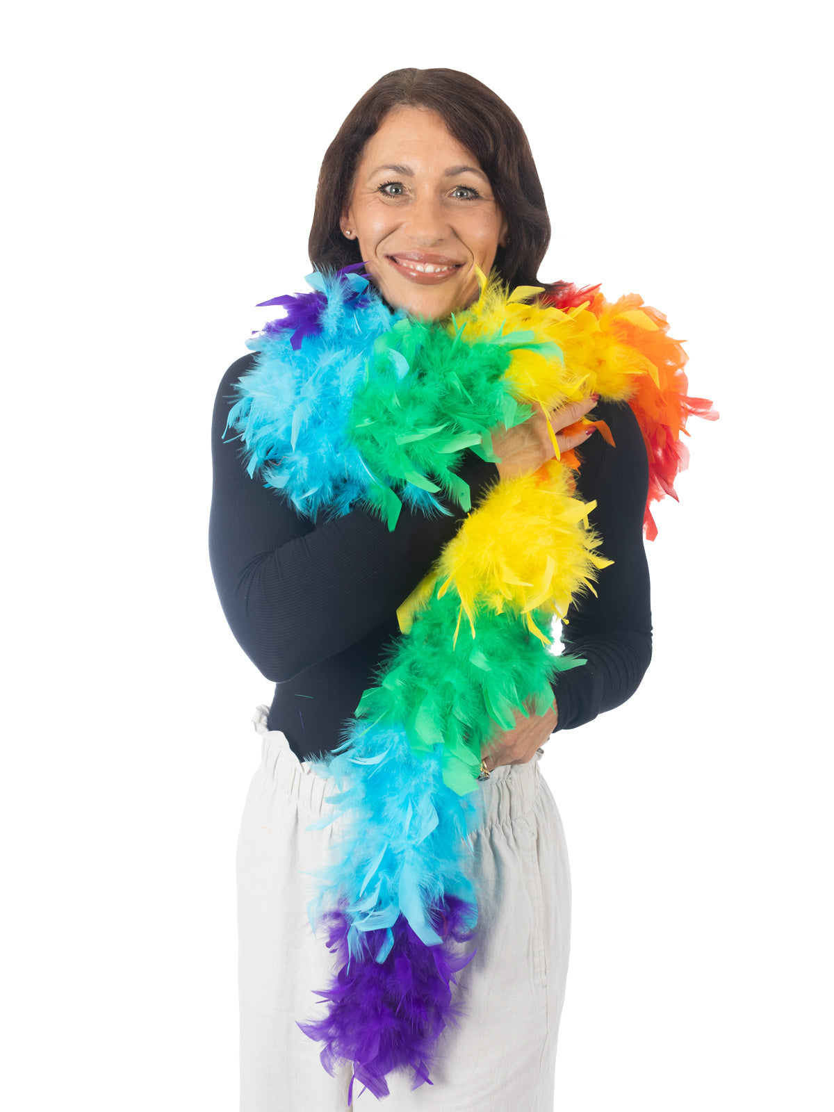 Rainbow Feather Boa