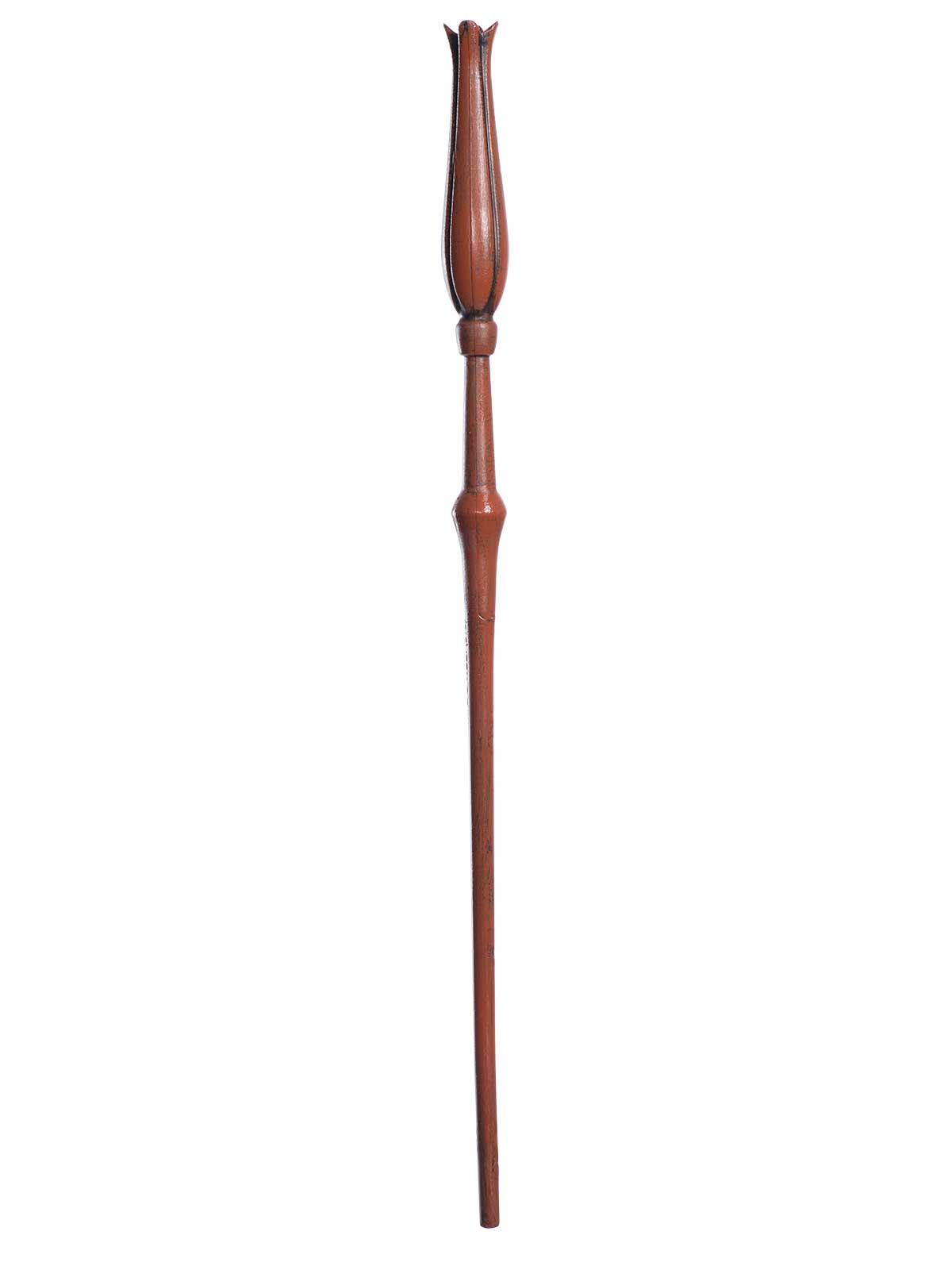 Luna Lovegood wand in painted wood look with a tulip-shaped top