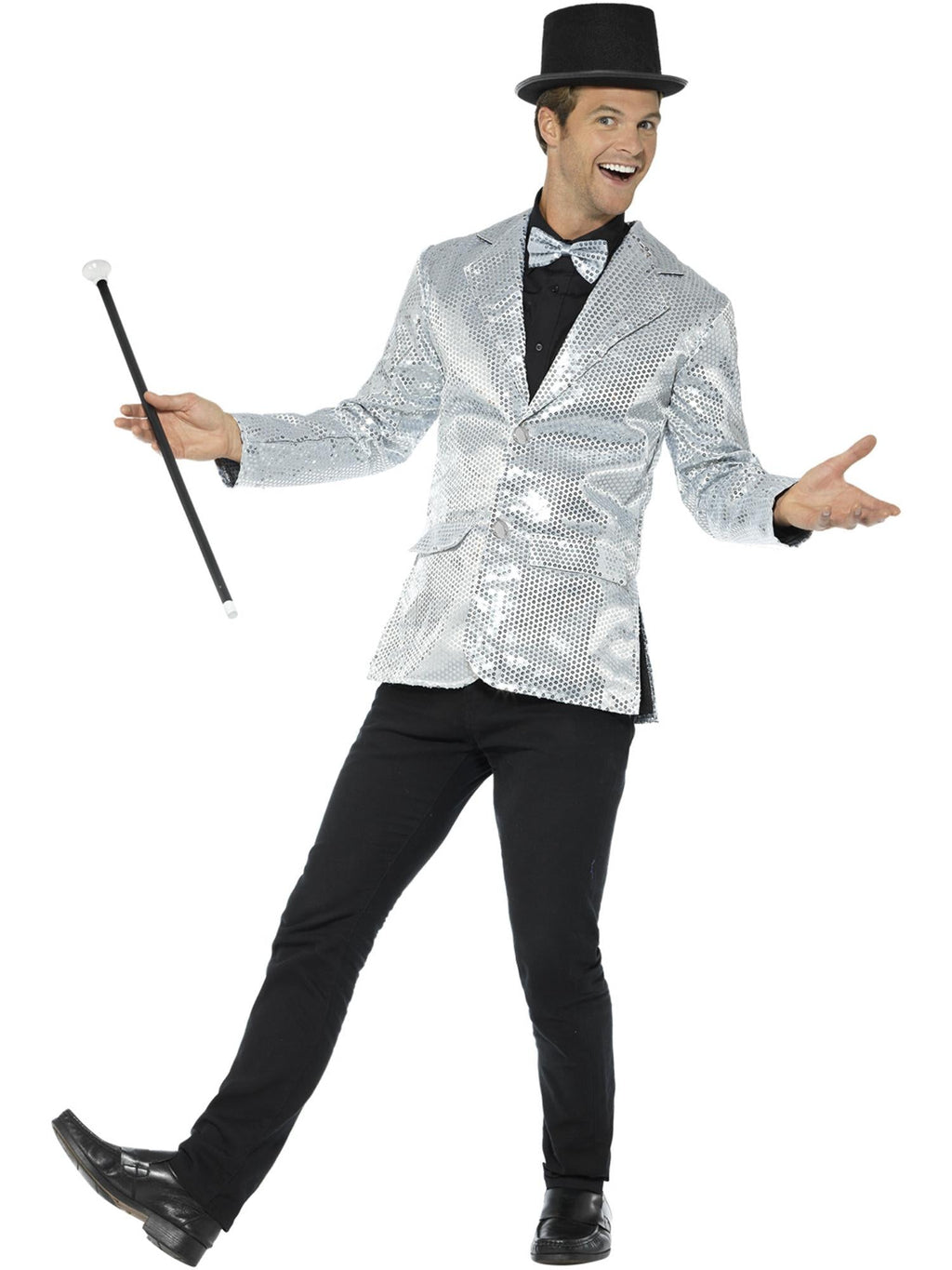 Sequin Silver Jacket, Adult