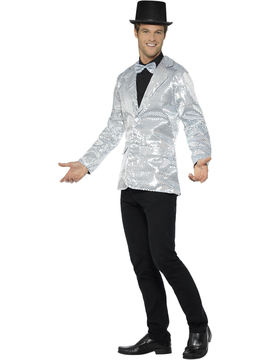 Sequin Silver Jacket, Adult