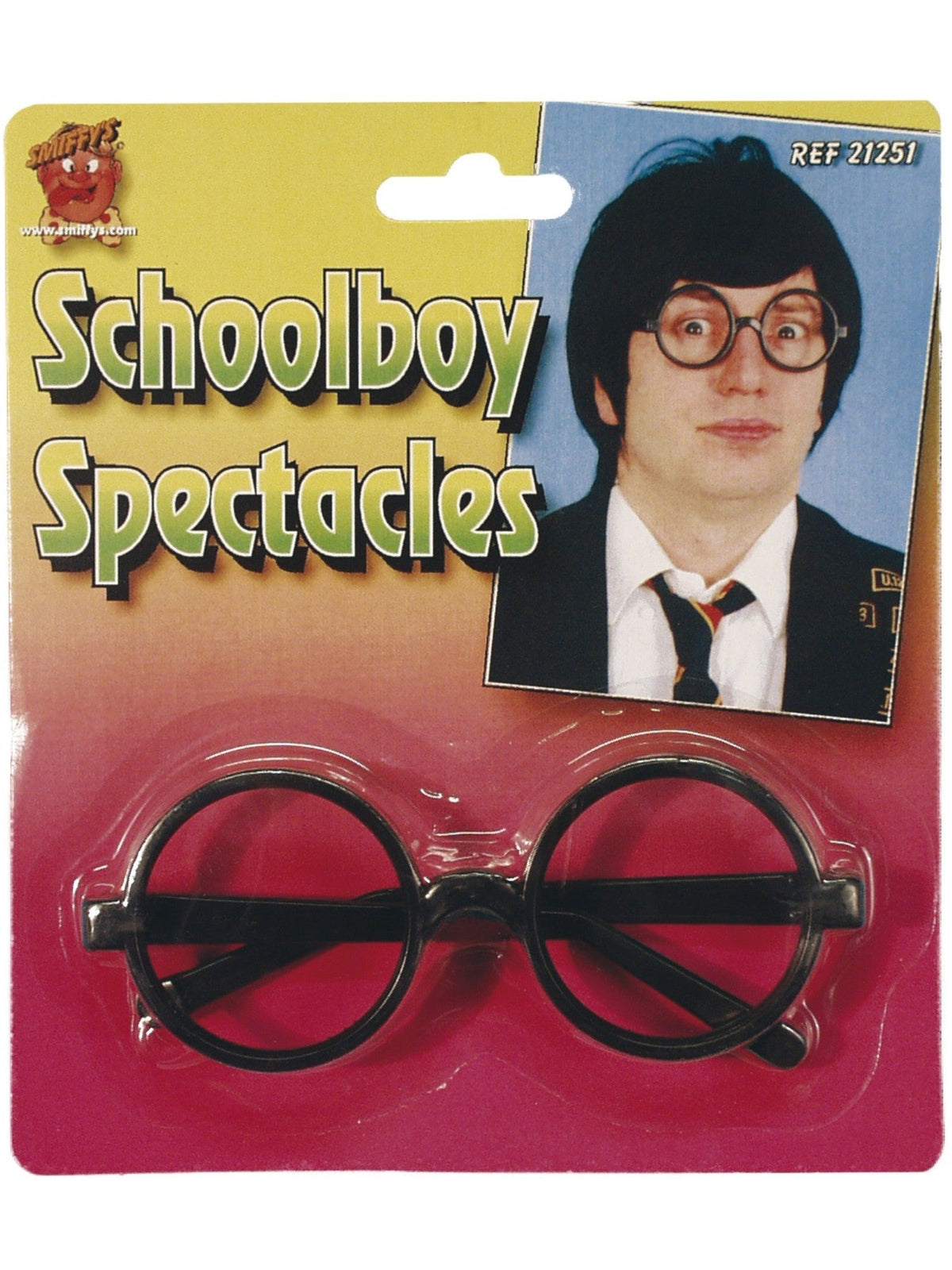 Schoolboy specs in their retail packaging