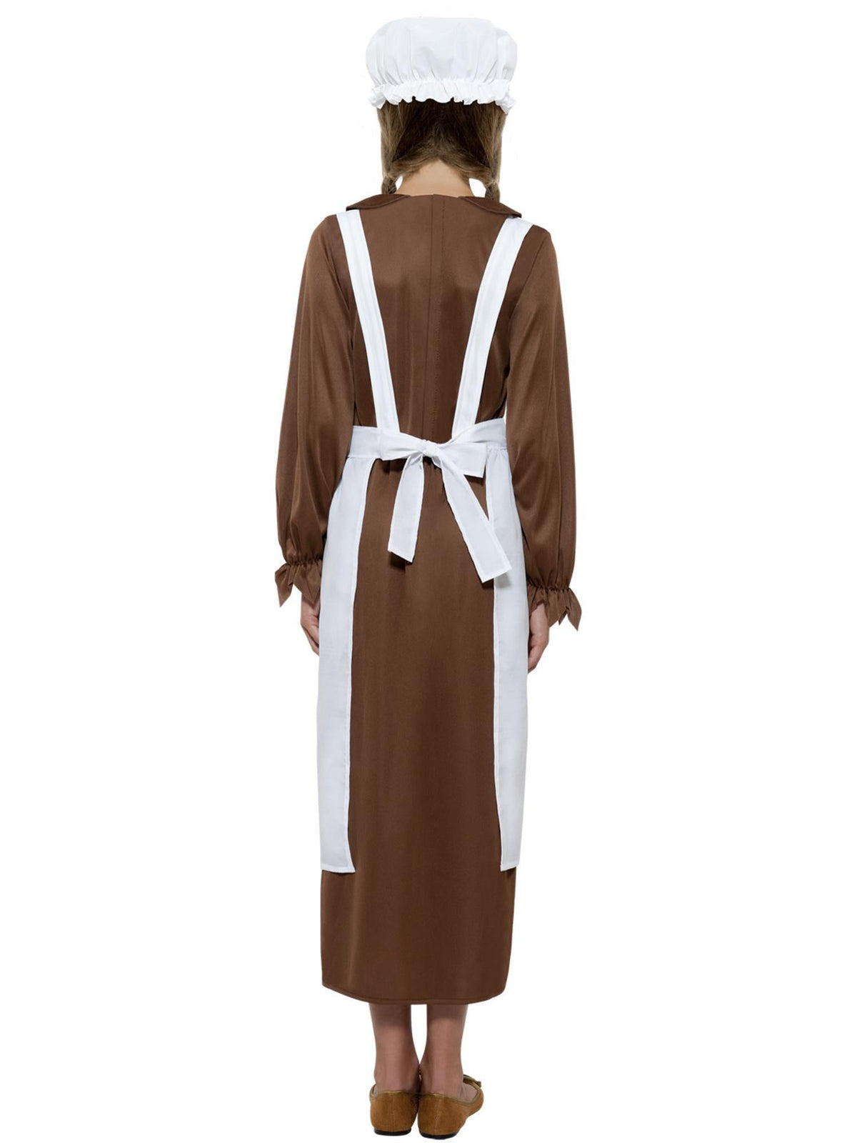 Victorian mob cap and apron kit, back view