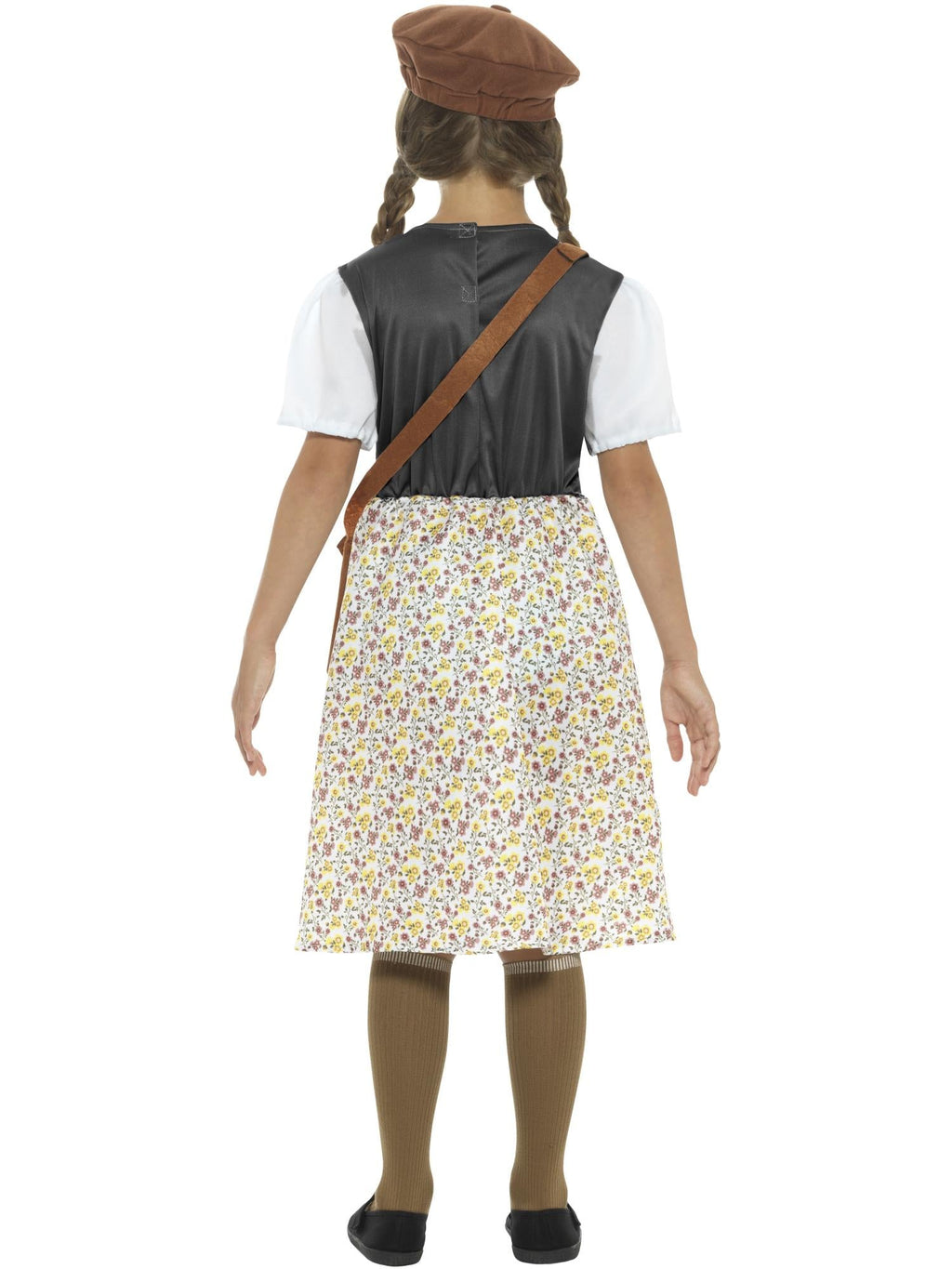 Back view of the evacuee school girl costume