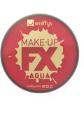 Round pot of red creme face and body paint