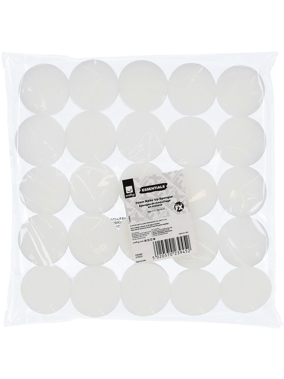 Foam make-up sponges in their retail packaging