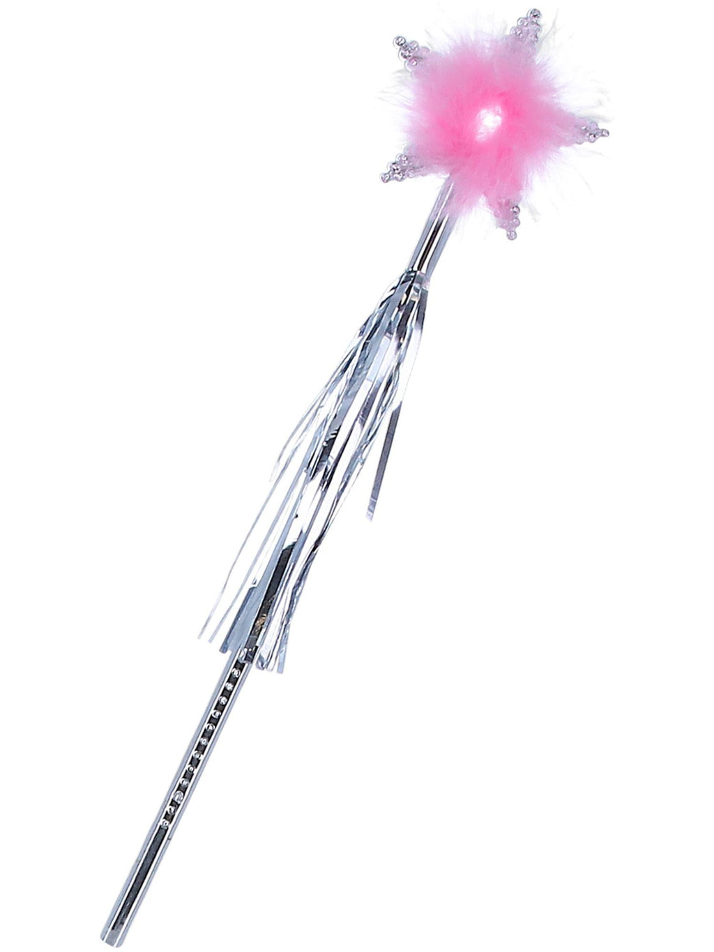 Silver star wand, alternate view
