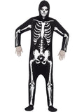 Skeleton Hooded Costume, Adult