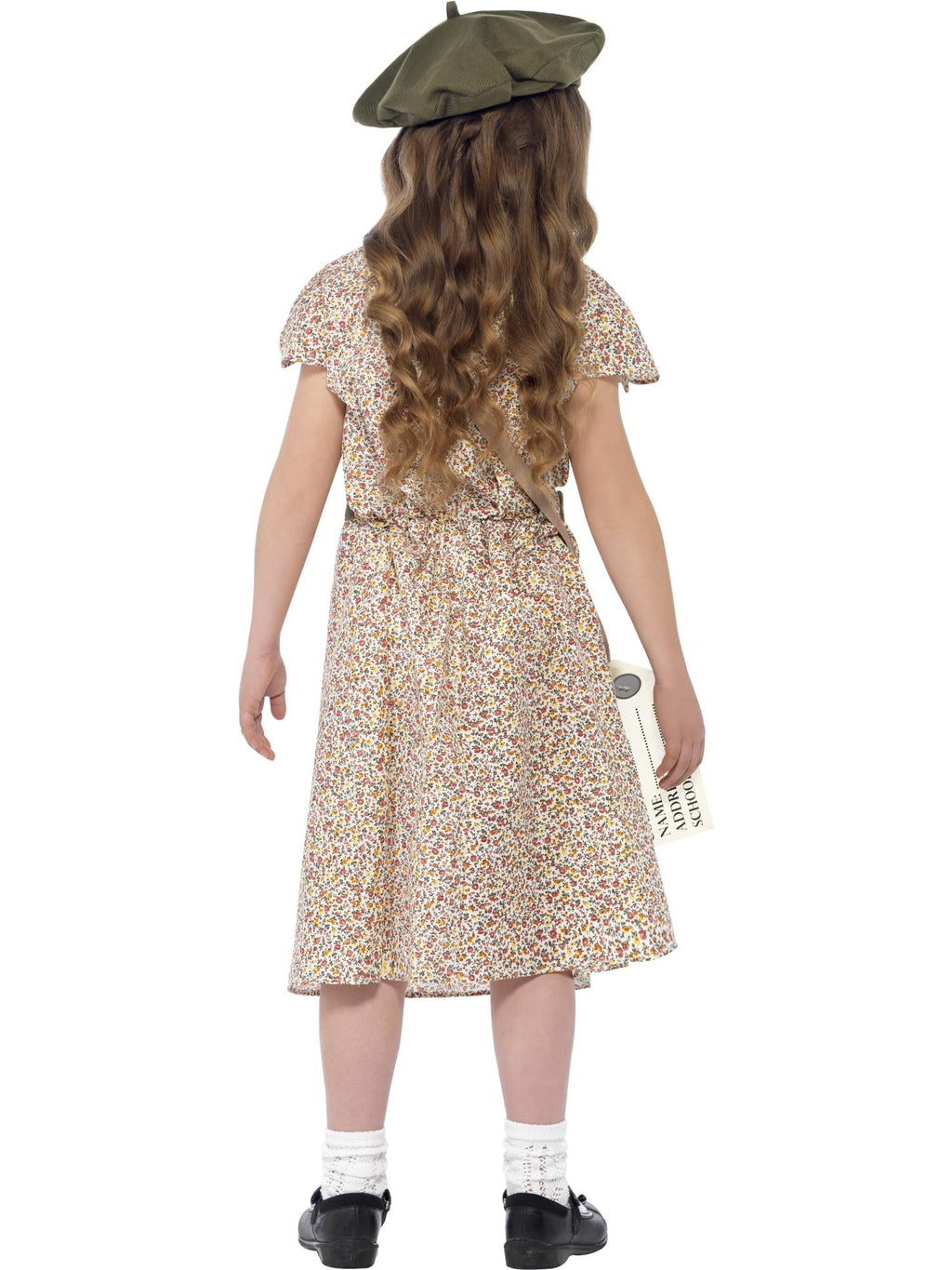 Back view of the evacuee floral dress