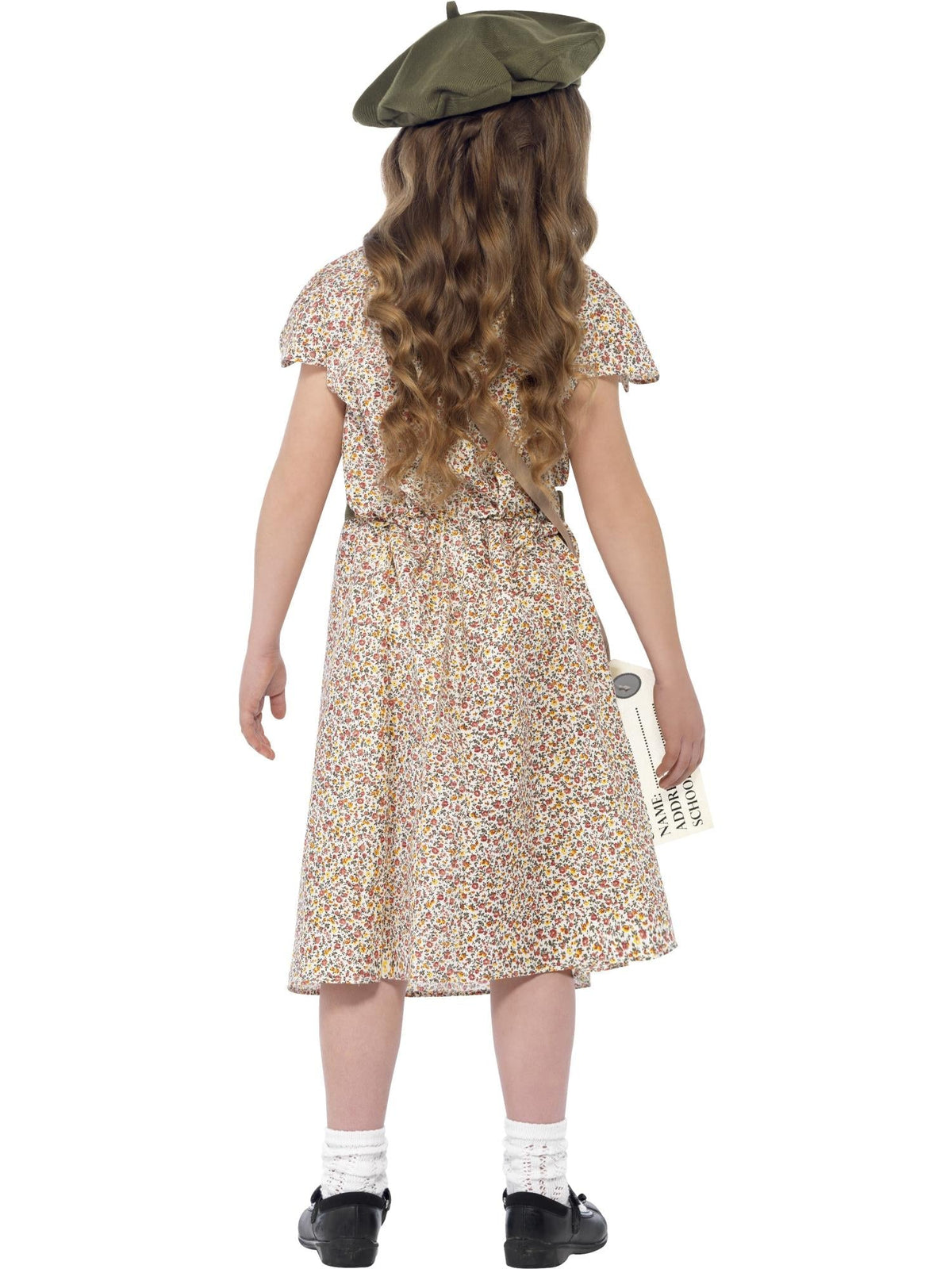 Back view of the evacuee floral dress