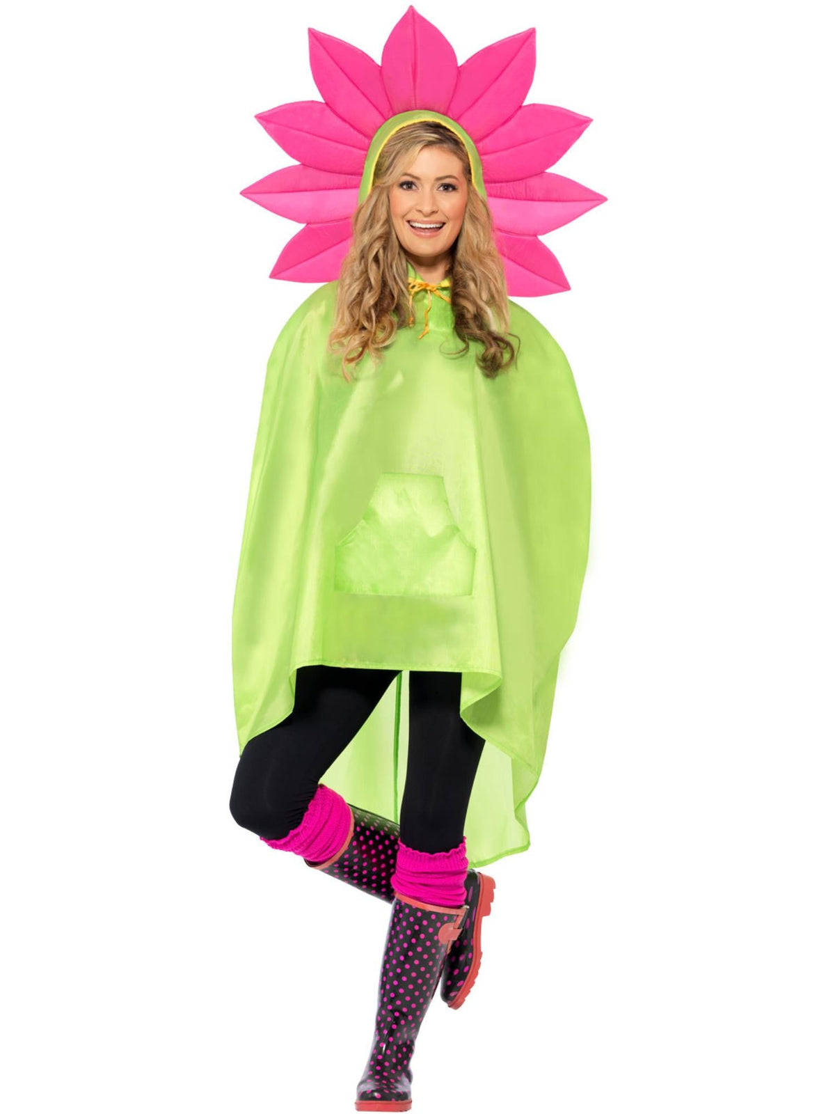 Flower Party Poncho, Adult
