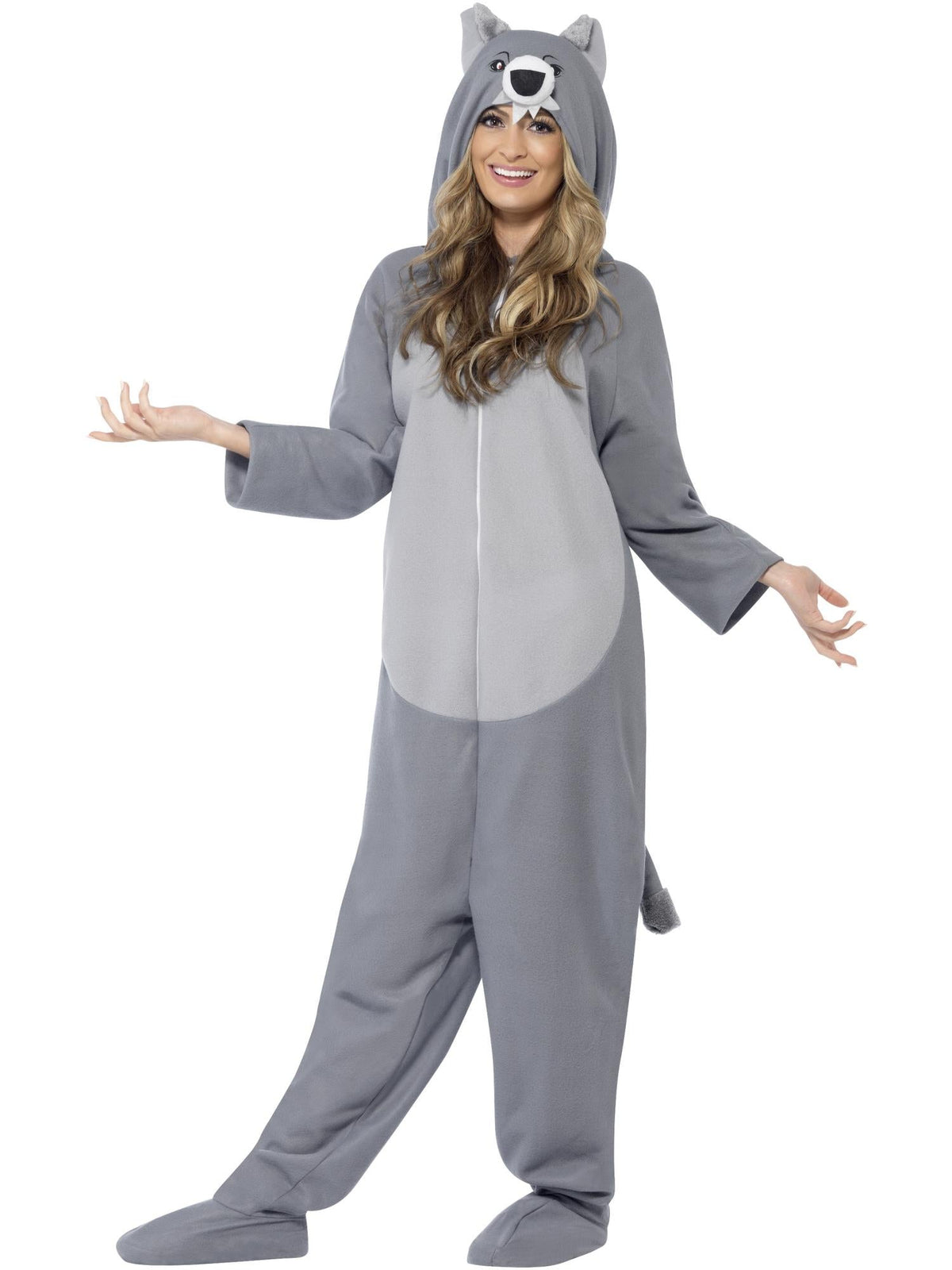 Wolf Onesie Costume, Adult
