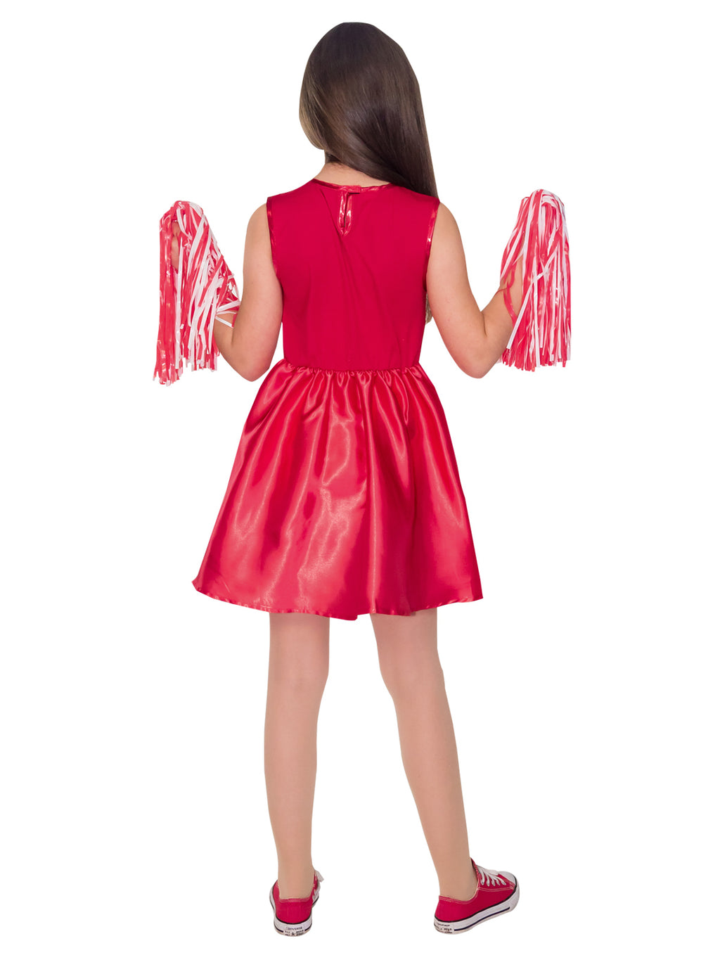 Back view of the Wildcat Cheerleader High School Musical Costume, Child