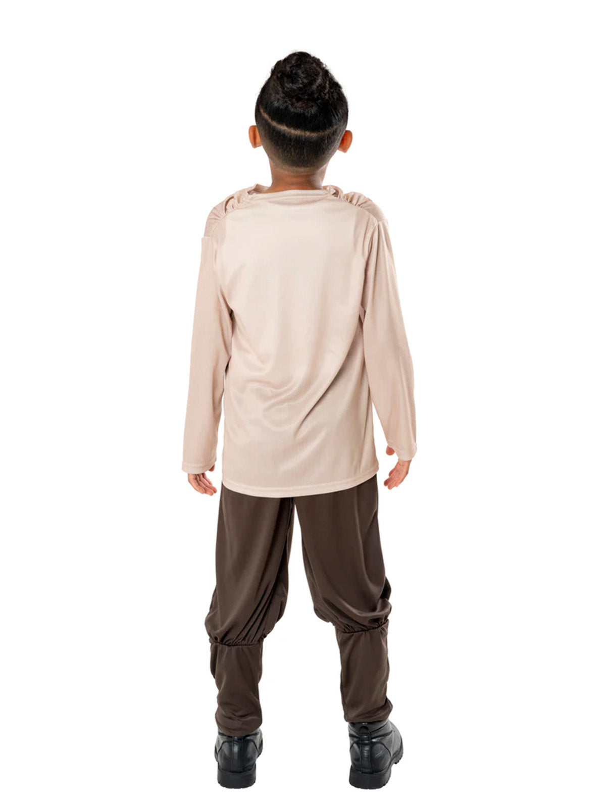 Back view of the Obi-Wan Kenobi Classic cream tunic and brown pants