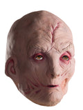Supreme Leader Snoke 3/4 vinyl mask with scarred pale skin