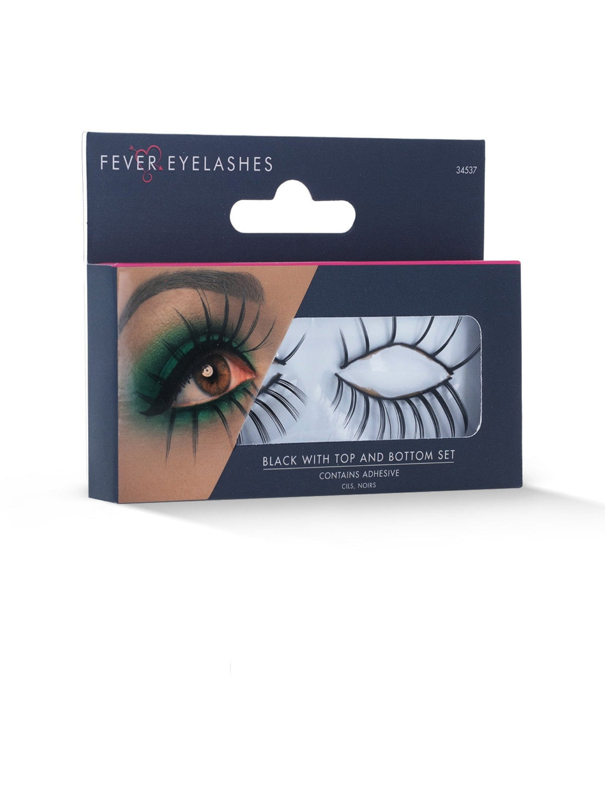 False eyelashes in their retail packaging