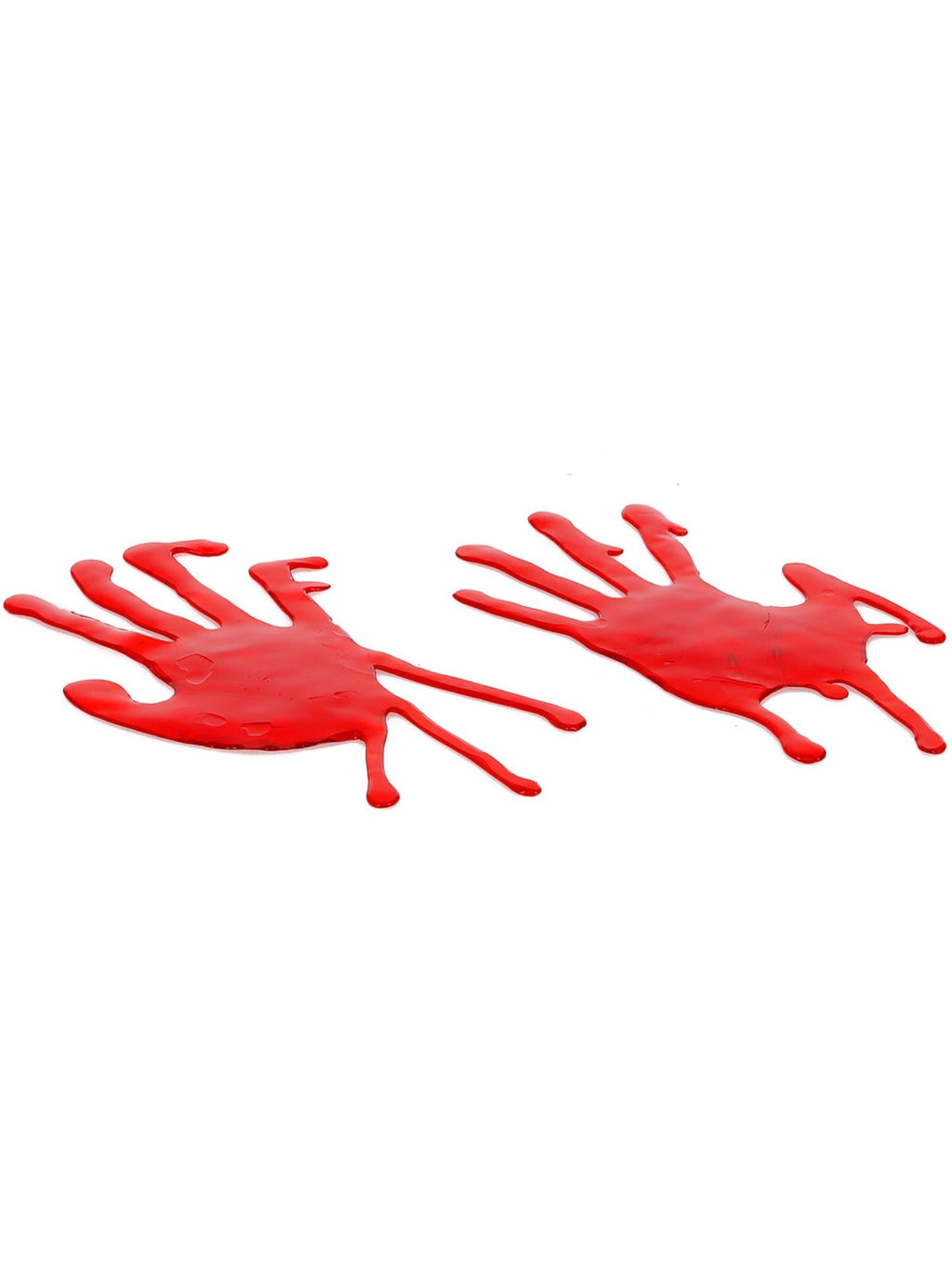 Bloody handprint decorations shown on their own