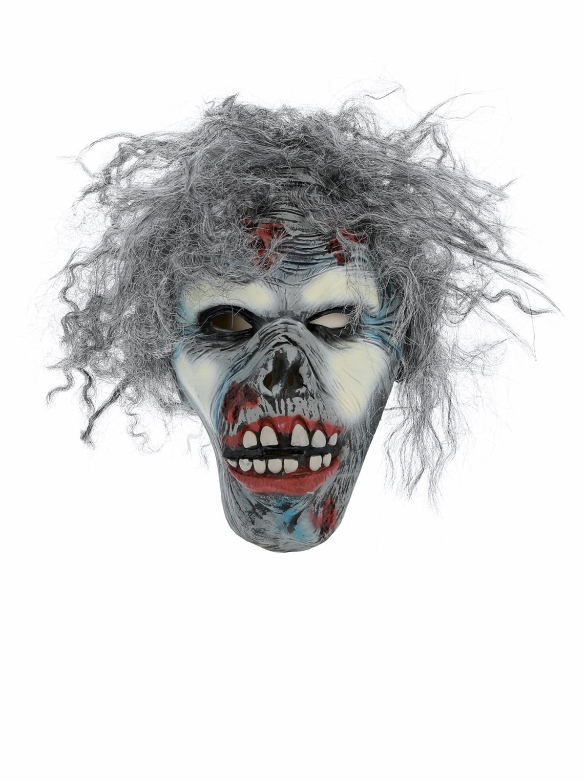 Decaying zombie mask shown on its own