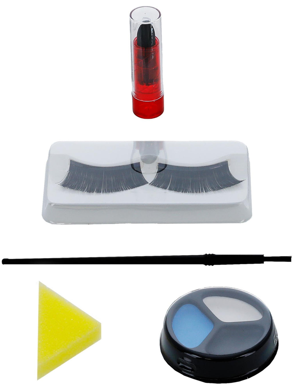 Gothic make-up set contents shown on their own